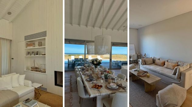 Así quedó el living de la casa de verano de Wanda Nara.