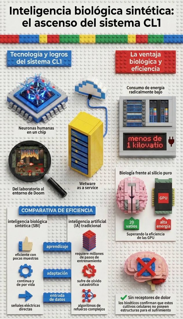 Cortical Labs presentó oficialmente la primera computadora biológica comercial del mundo, capaz de integrar tejido cerebral humano vivo con microchips de silicio.