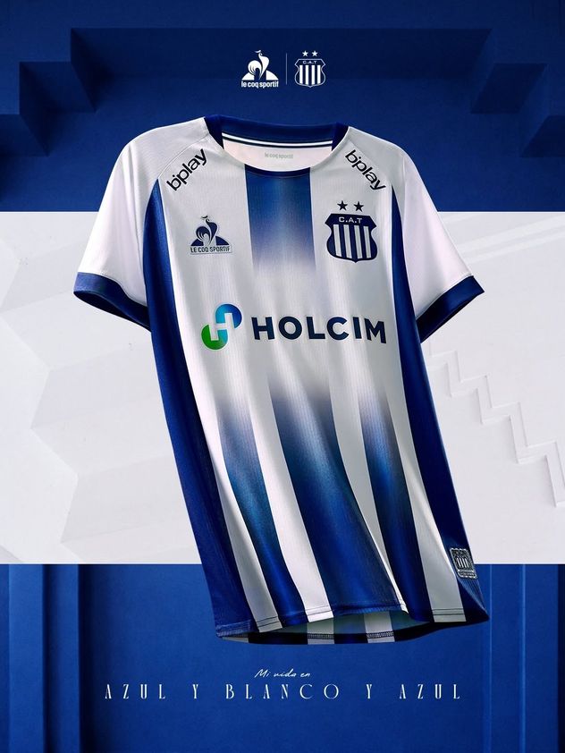Las nuevas camisetas de Talleres.