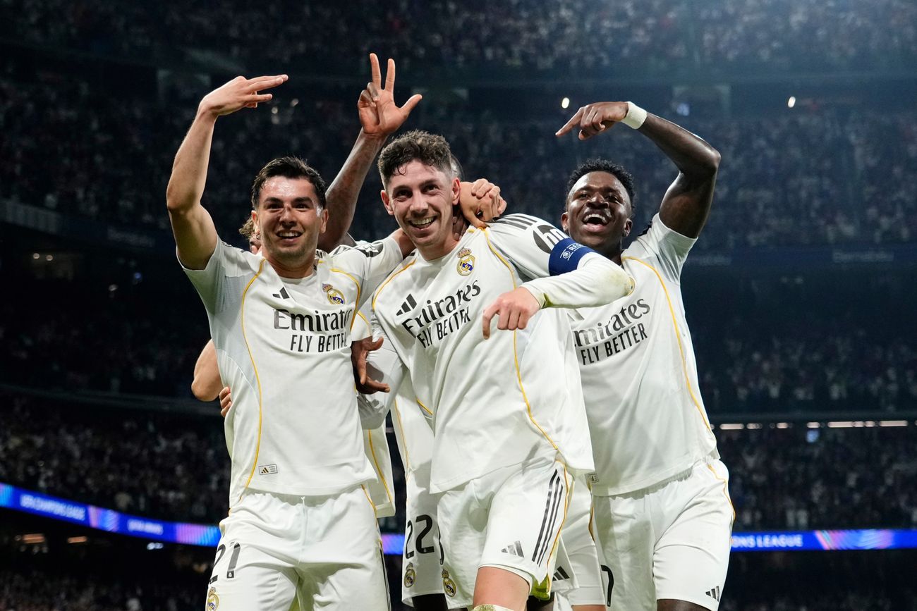 Federico Valverde, volante de Real Madrid, clave en el triunfo ante Manchester City en la Champions. 