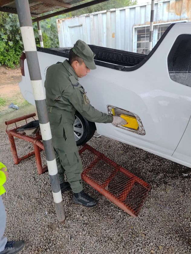 Salta: Detienen a una ciudadana que conducía una camioneta con un cargamento oculto de 44 kilos de cocaína. (Gendarmería Nacional)