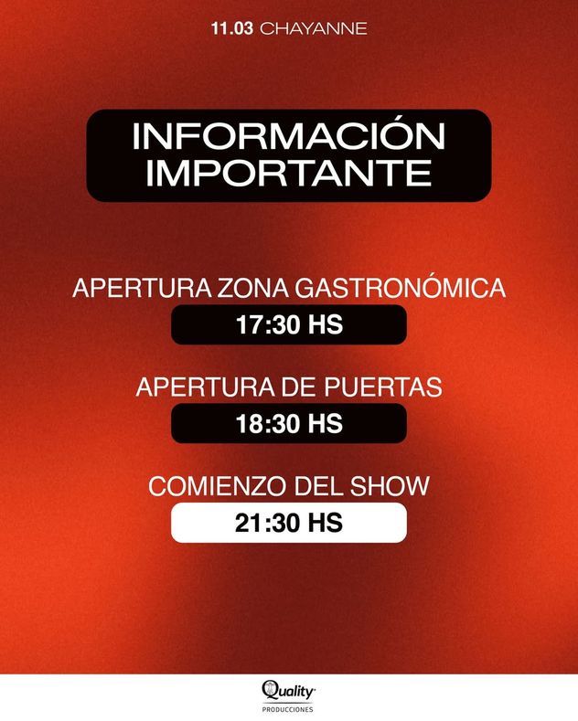 Información clave para el segundo show de Chayanne en Instituto.
