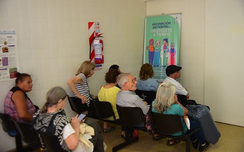 Vacunación antigripal en el Hospital San Roque Viejo. 