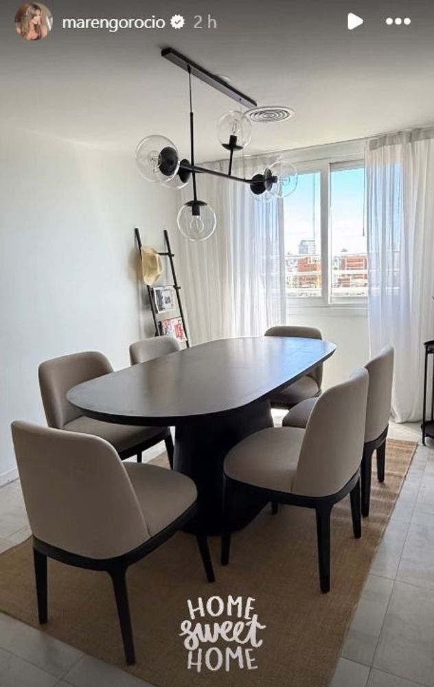 El renovado living de Rocío Marengo: una apuesta al diseño moderno y la sofisticación.