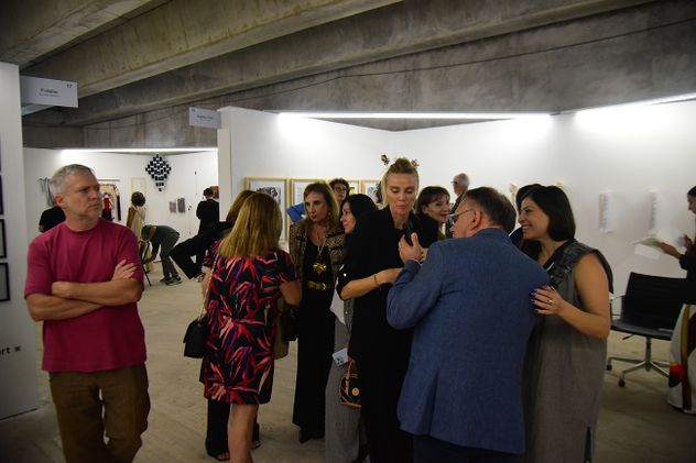 Inauguración de la feria Capital Muestra de arte en Capitalinas