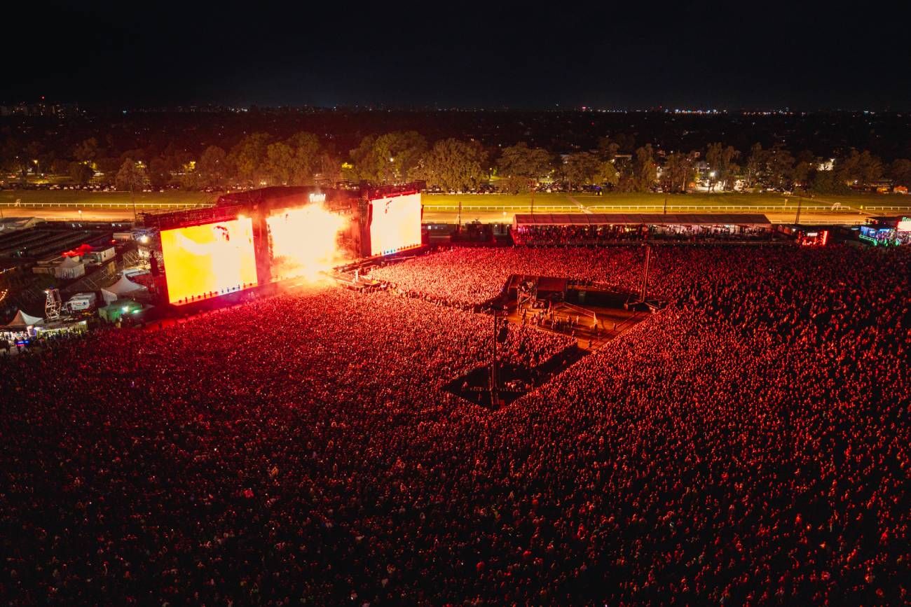 Una postal de la edición anterior del Lollapalooza Argentina. Piensan repetir en la 2026, en la que el festival inaugura década en el país. 