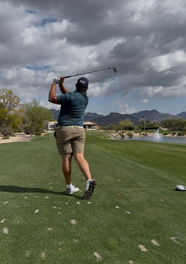 Mateo Pulcini, golfista cordobés. 