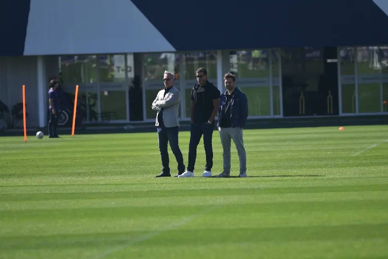Sebastián y Andrés Fassi en un entrenamiento de la T.