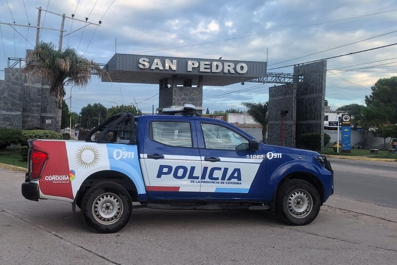 Acceso a la localidad de San Pedro, vecina de Villa Dolores, en Traslasierra.