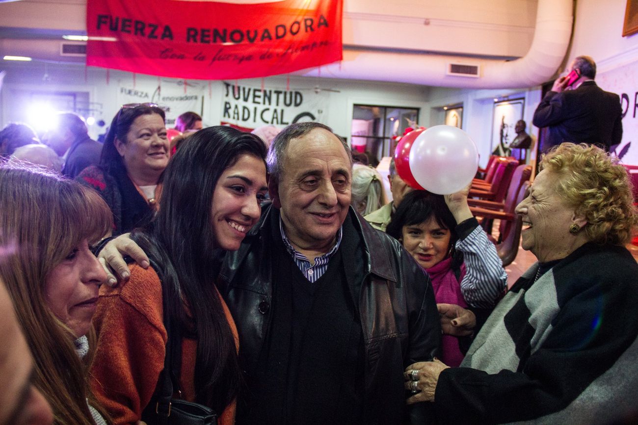 Legislador Miguel Nicolás en un acto en la Casa Radical.