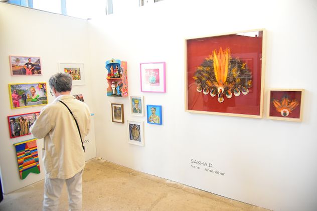 Inauguración de la feria Capital Muestra de arte en Capitalinas