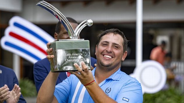 Mateo Pulcini, golfista cordobés que jugó en el Masters de Augusta 2026 y este fin de semana estará compitiendo en el Abierto del Centro, en Villa Allende.