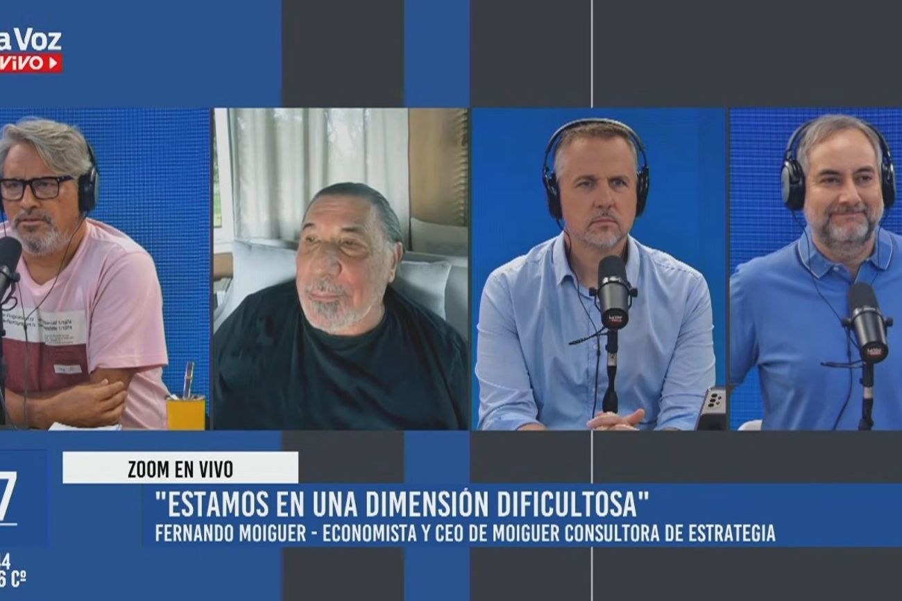 Fernando Moguier, en diálogo con La Voz En Vivo este jueves. 