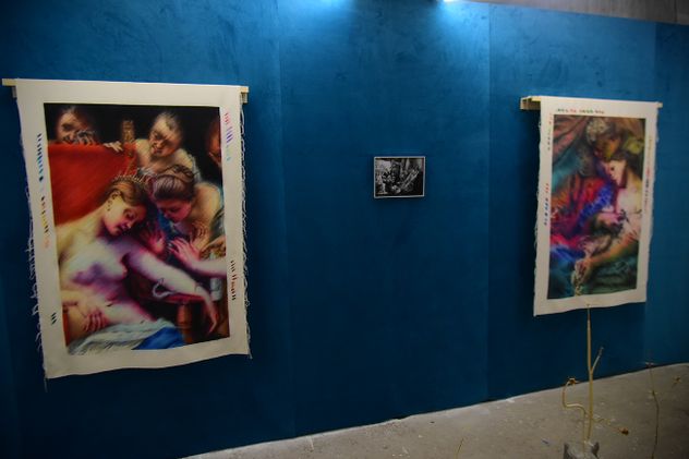Inauguración de la feria Capital Muestra de arte en Capitalinas