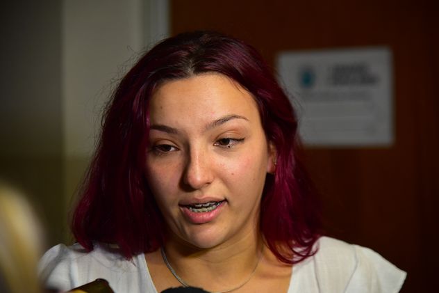 Hija. En la última audiencia Martina Villarreal, hija de Sebastián, fue agredida y amenazada por allegados a un acusado. (Pedro Castillo / La Voz)
