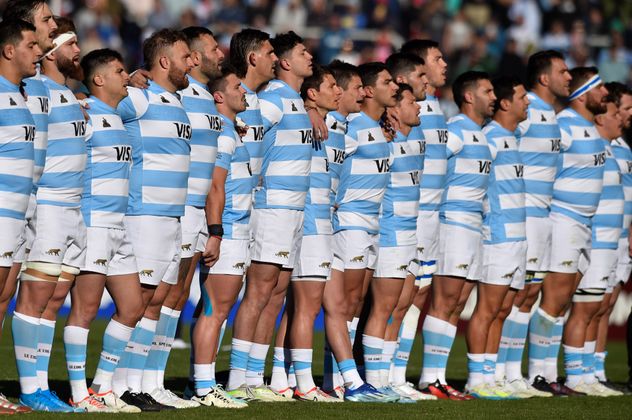El cordobés Matías Alemanno vistiendo la camiseta de Los Pumas. 