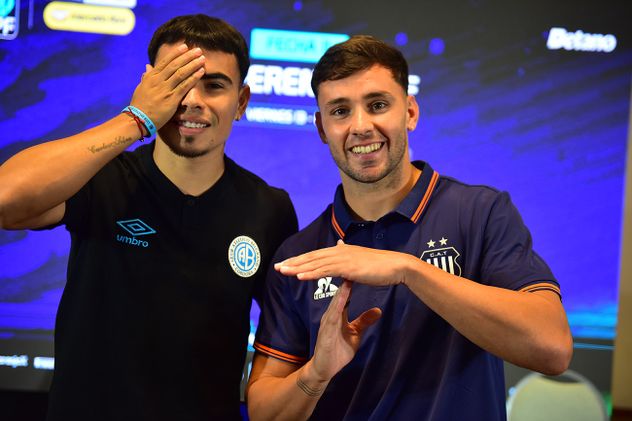 Conferencia de prensa del Clásico con Lucas Zelarayán, del Pirata y Augusto Schott, de la T. 