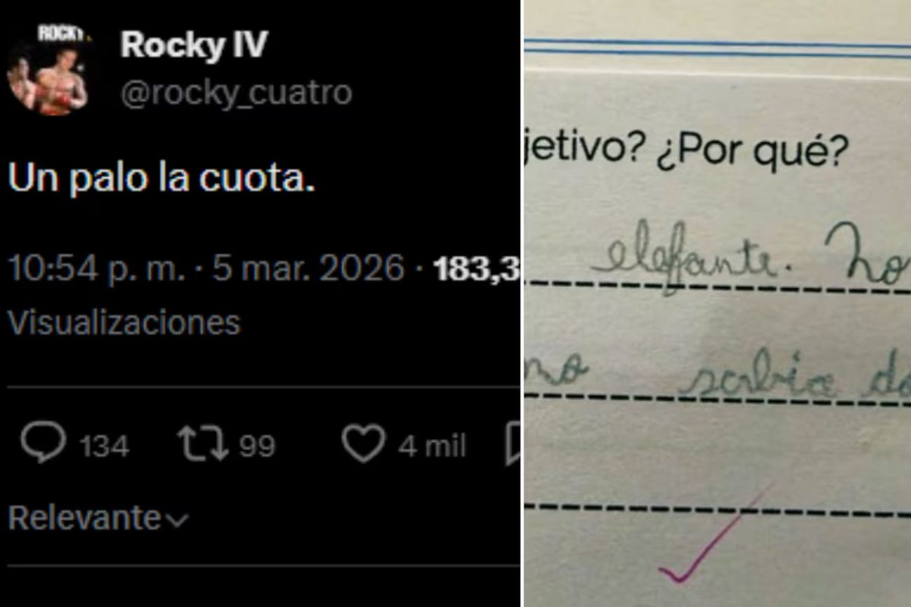 "Un palo la cuota": se indignó al revisar la tarea de su hijo y descubrió un grosero error del docente