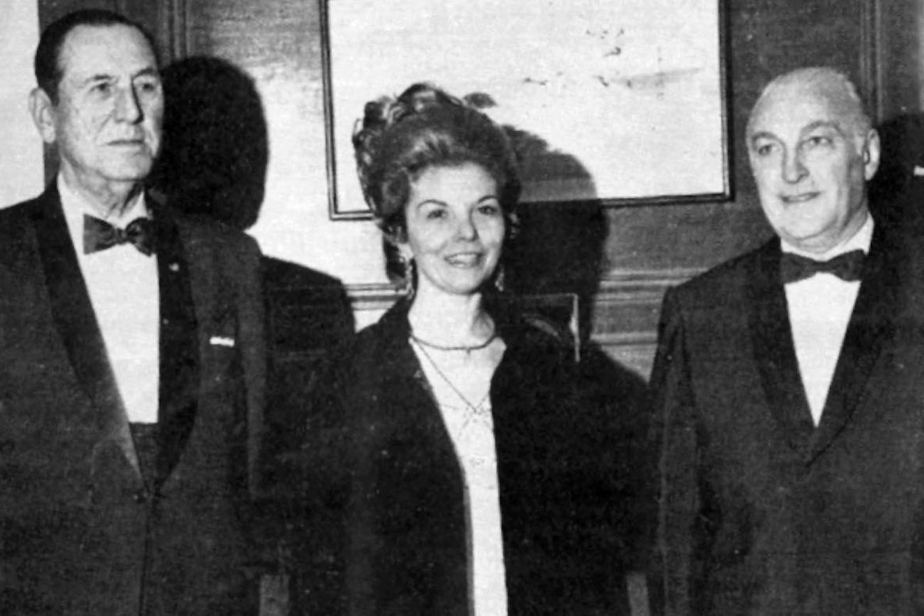 Juan Domingo Perón, María Estela Martínez de Perón y José López Rega.