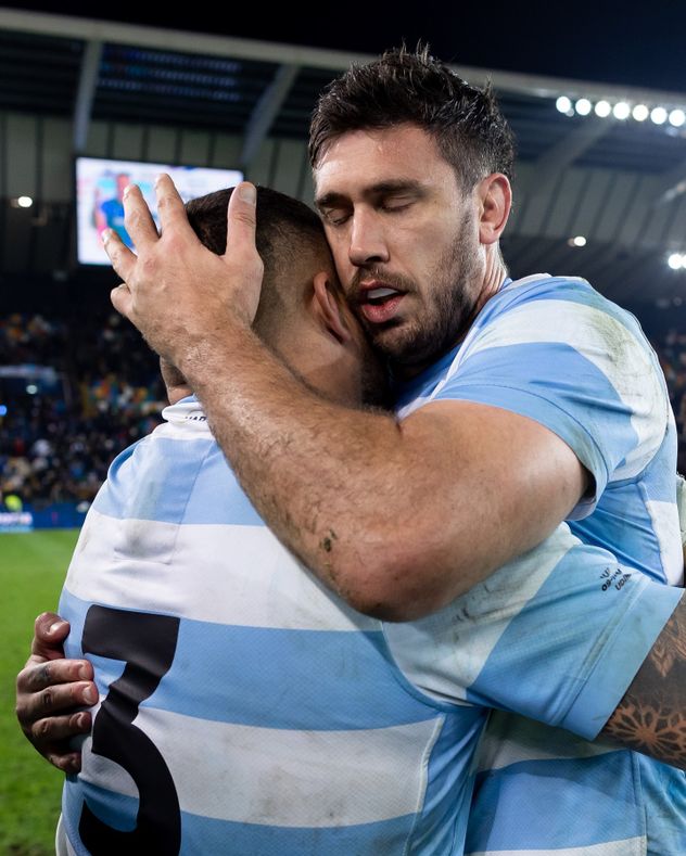 El cordobés Matías Alemanno vistiendo la camiseta de Los Pumas. 