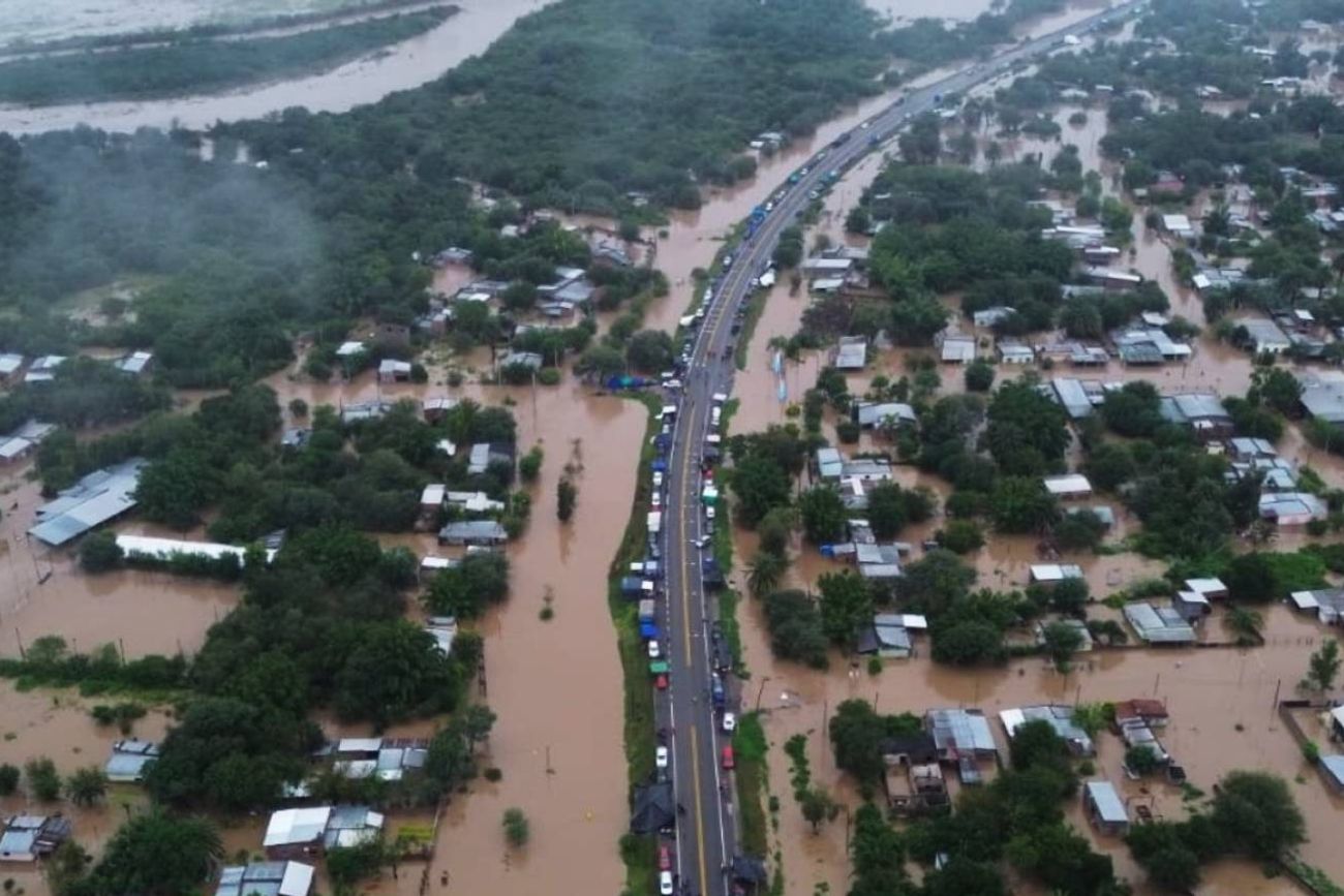 La Madrid bajo el agua. El drama de las inundaciones en Tucumán.