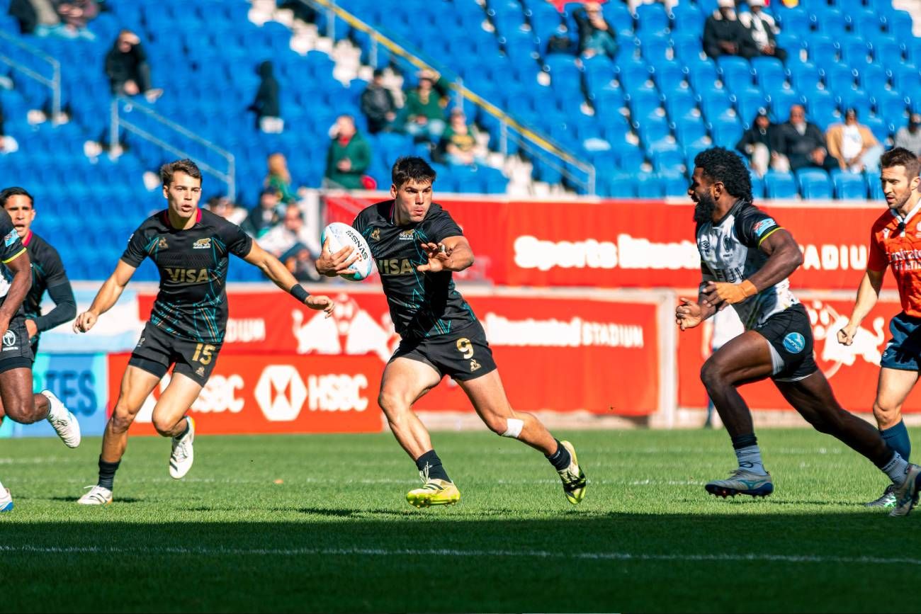 Los Pumas 7s juegan en el SEven de Nueva York, etapa correspondiente al Circuito Mundial.