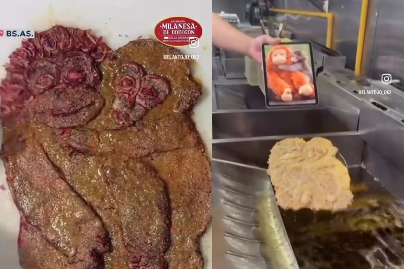 El mono punch en milanesa.