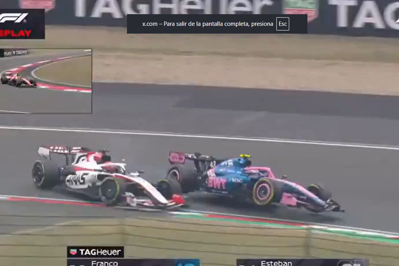 Colapinto en el GP de China.