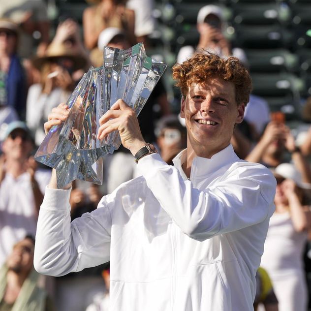 Jannik Sinner es campeón del Masters 1000 de Indian Wells.(AP)