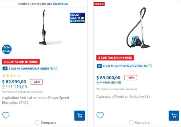 Aspiradoras en oferta: supermercados lanzan descuentos de hasta el 60%.