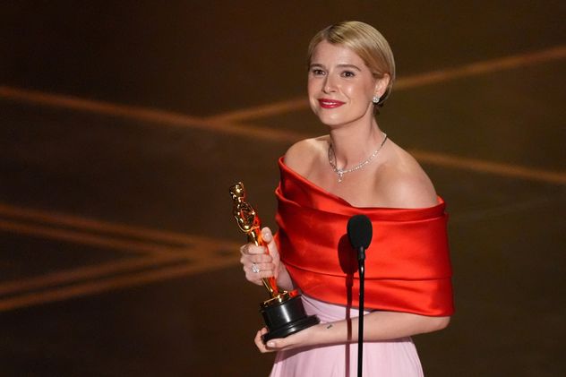 Jessie Buckley, ganadora a Mejor actriz por Hamnet.