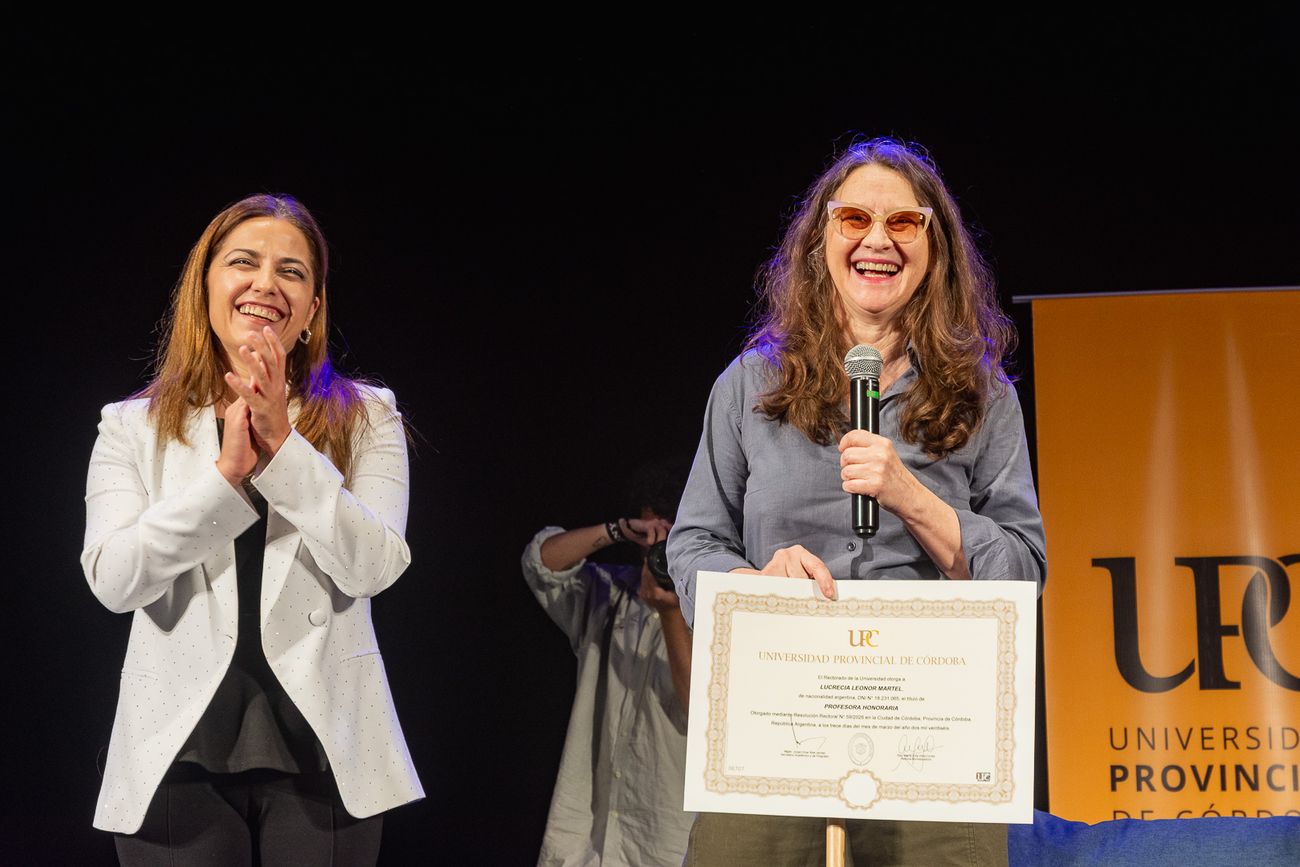 La visita de la cineasta incluyó también el intercambio con estudiantes y docentes que participaron del encuentro.