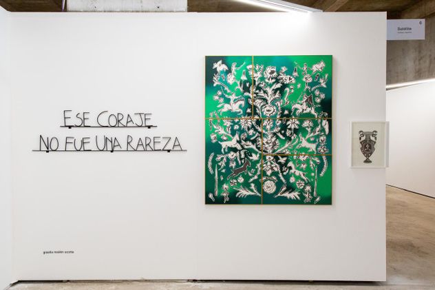 Una de las obras premiadas en Capital Feria de Arte Latinoamericano, en Distrito Capitalinas. 
