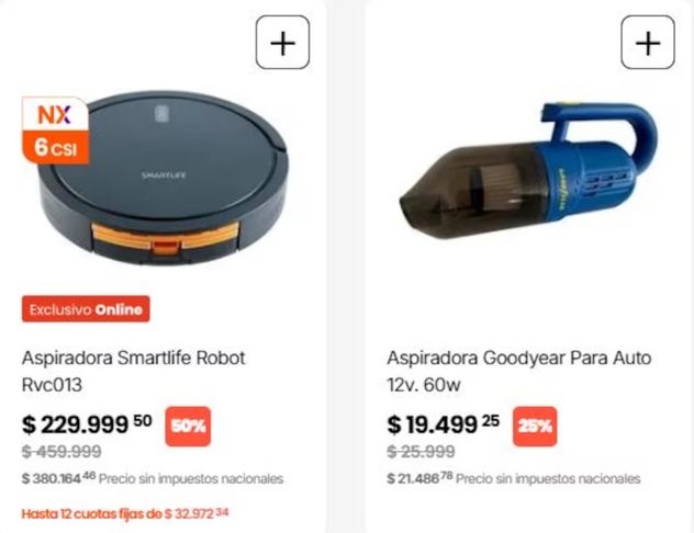 Aspiradoras en oferta: supermercados lanzan descuentos de hasta el 60%.