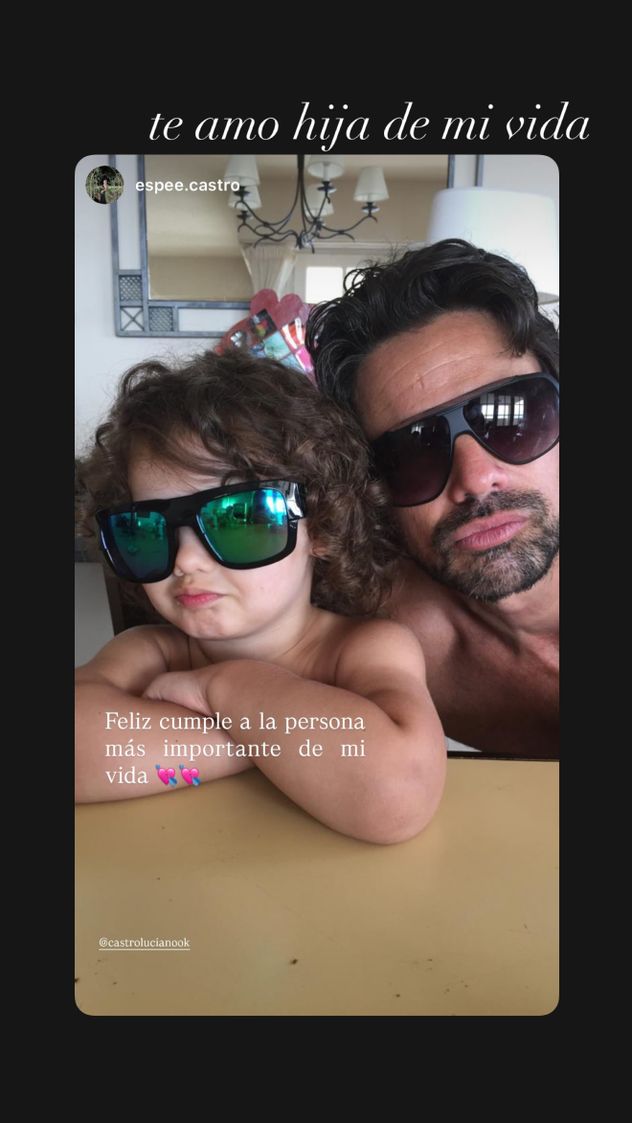Luciano Castro cumplió 51 años y recibió saludos de Cris Morena y de su propia hija por redes sociales.