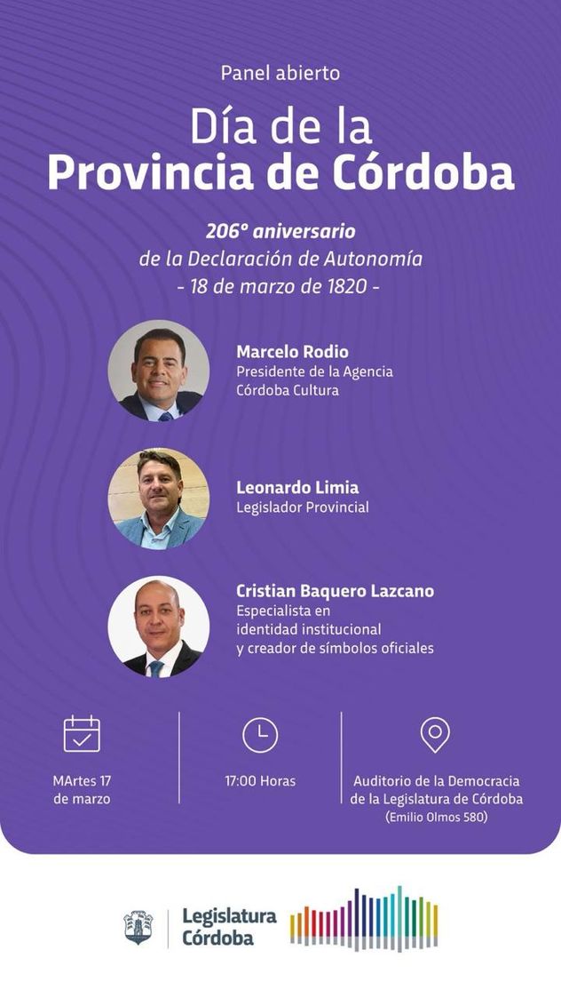 Aniversario de la provincia de Córdoba.