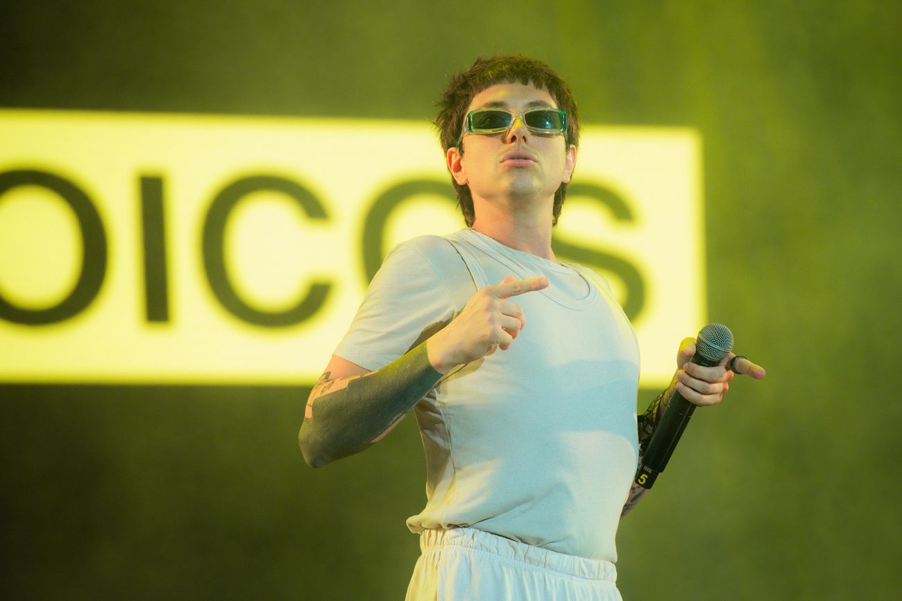Paco Amoroso en el show de Ratones Paranoicos en Lollapalooza Argentina