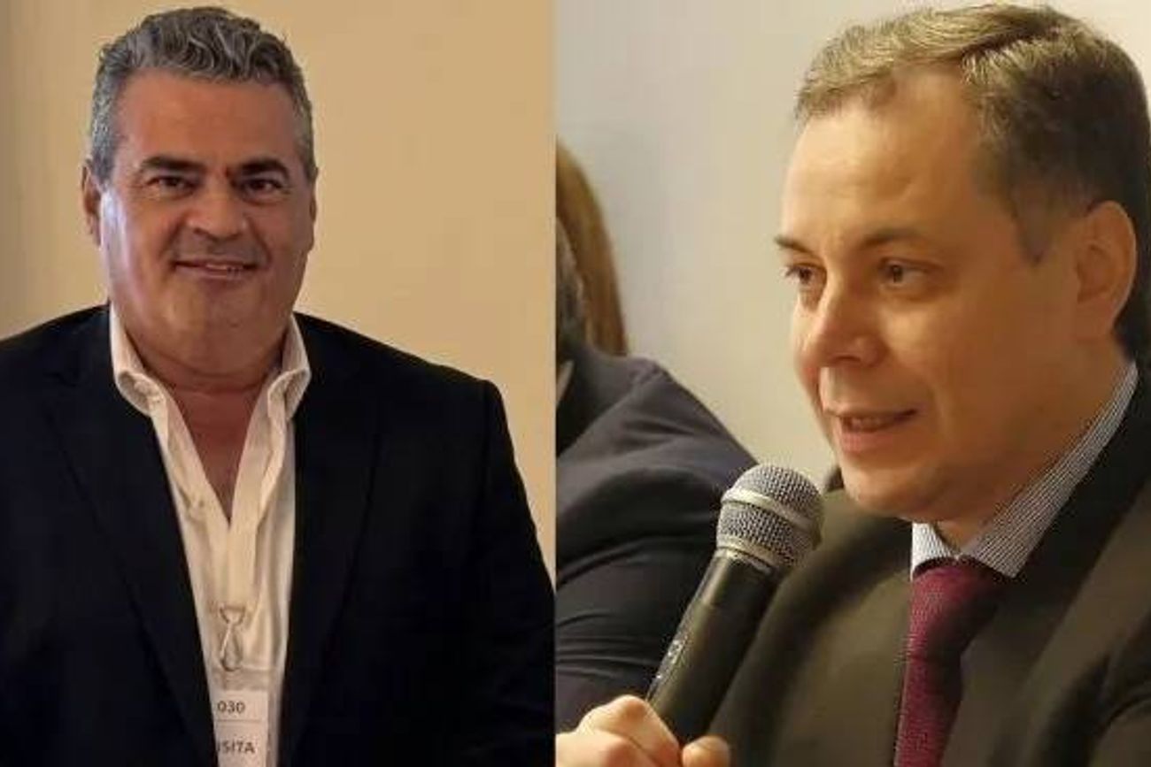 Anses. Fernando Bearzi (izquierda) y su reemplazo, Guillermo Arancibia (derecha). (Ámbito)
