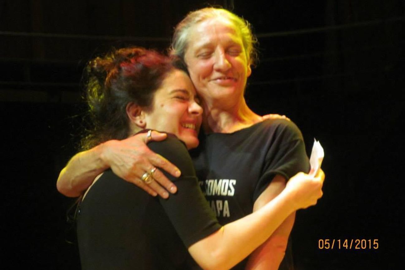 Érica Rivas y Liliana Felipe, juntas en el año 2015.