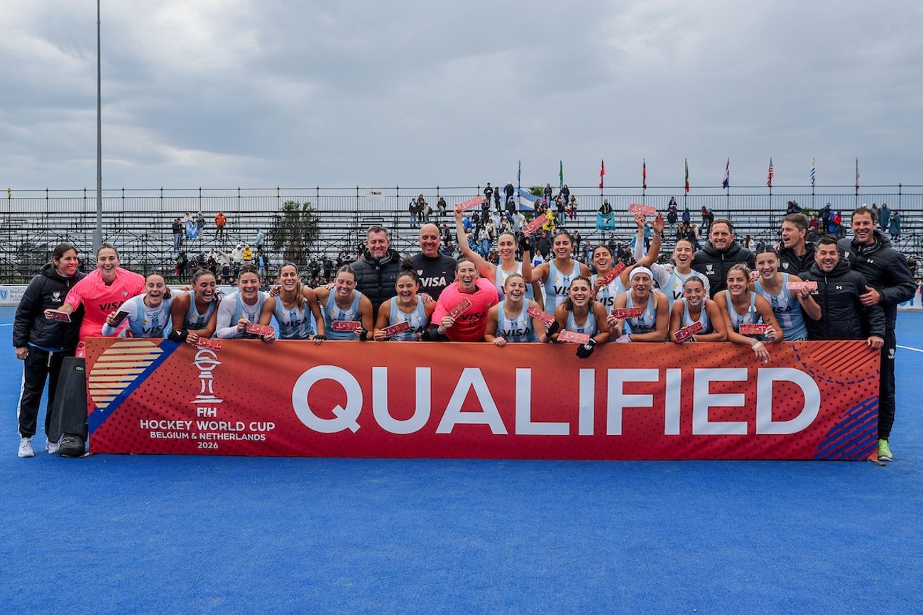 Los seleccionados argentinos de hockey clasificados al Mundial 2026.