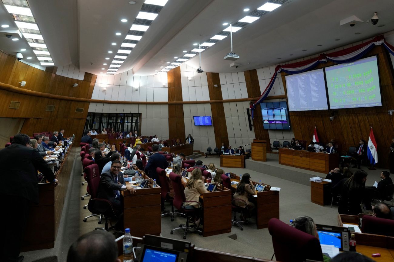 El pacto fue aprobado por unanimidad en la Cámara de Diputados paraguaya. (Foto AP / Jorge Saenz)