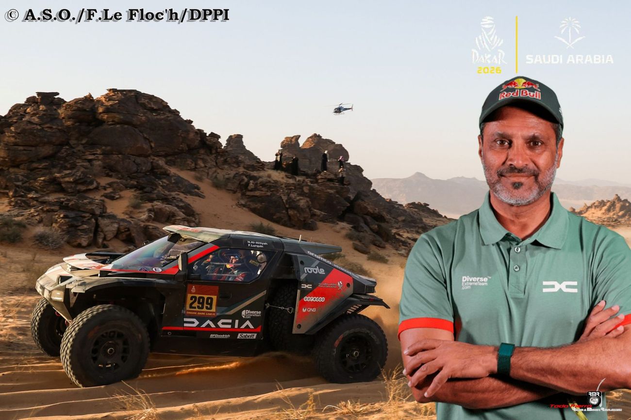 El qatarí Nasser Al Attiyah y el Dacia buscarán nueva victoria en el mindial de Rally Raid, en la división Ultimate. 
