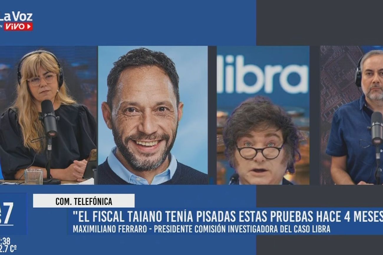 Maximiliano Ferraro, presidente de la comisión investigadora del caso Libra, en diálogo con La Voz En Vivo. 