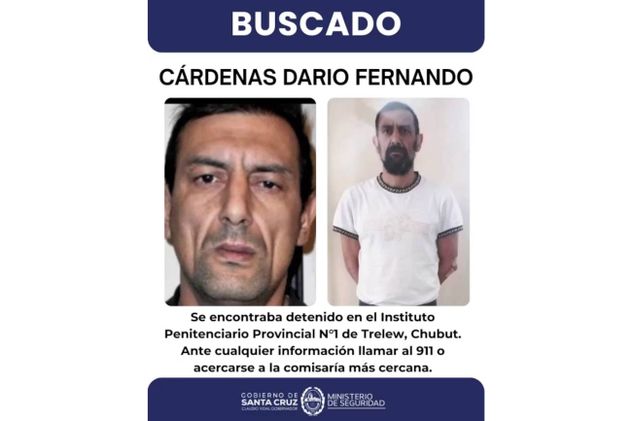 Darío Fernando Cárdenas, condenado a 15 años de prisión por haber matado a un hombre de un tiro en la cabeza.