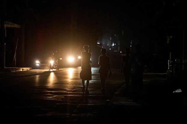 Corte de luz general en La Havana. (AP/Ramon Espinosa)