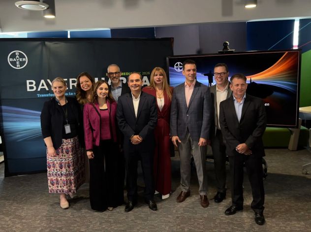 El equipo de Bayer en Latam Media Day 2026, en la Ciudad de México. (Gentileza)