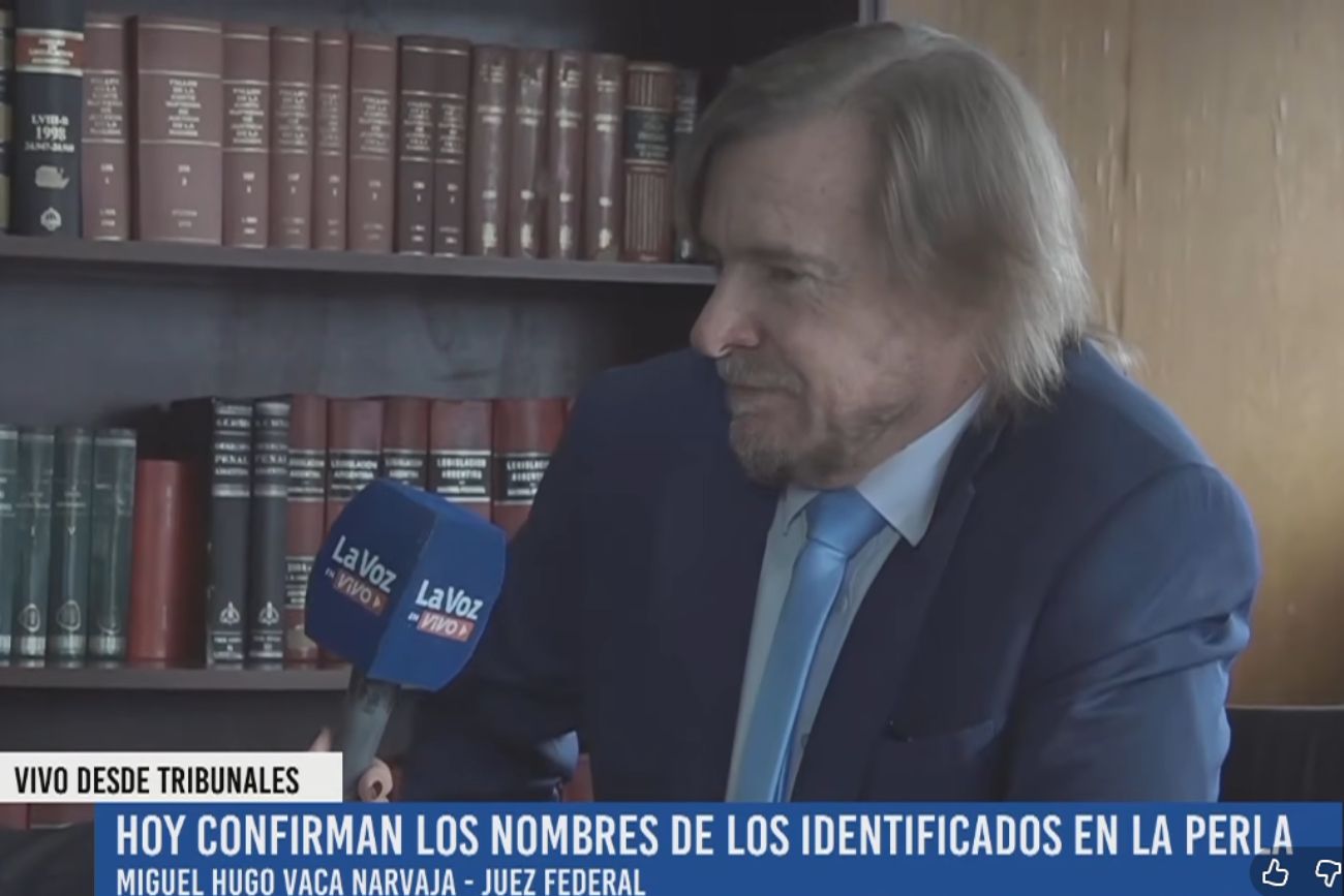 El juez federal Miguel Hugo Vaca Narvaja.