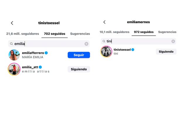 Tini y Emilia, peleadas.