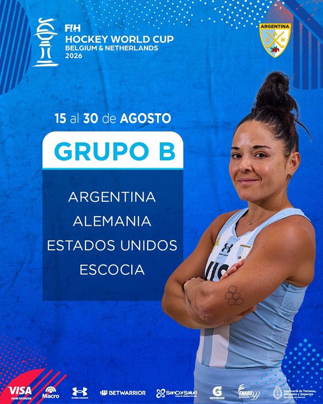 Los seleccionados argentinos de hockey sobre césped ya conocen rivales, días y horarios para la Copa del Mundo 2026.