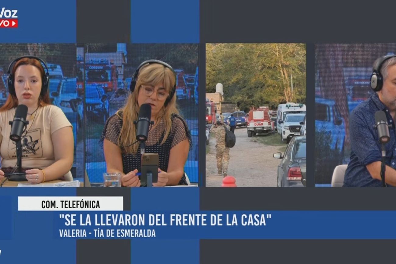 La tía de Esmeralda, en diálogo con La Voz En Vivo. 